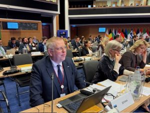 Euroopa Liidu asjade komisjoni esimees Peeter Tali Küprosel COSAC esimeeste kohtumisel. Foto: Riigikogu Kantselei