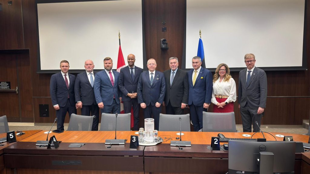 Kohtumine Kanada parlamendi välis- ja kaitsekomisjoniga. Foto: Riigikogu Kantselei
