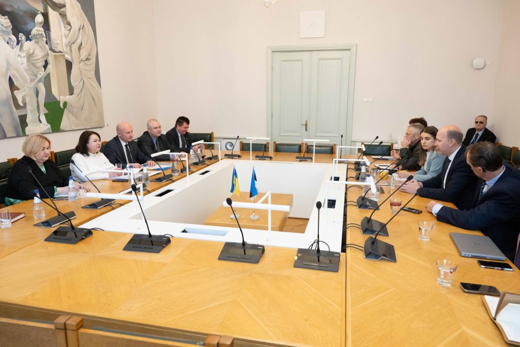Keskkonnakomisjoni kohtumine Ukraina kolleegidega. Foto: Erik Peinar