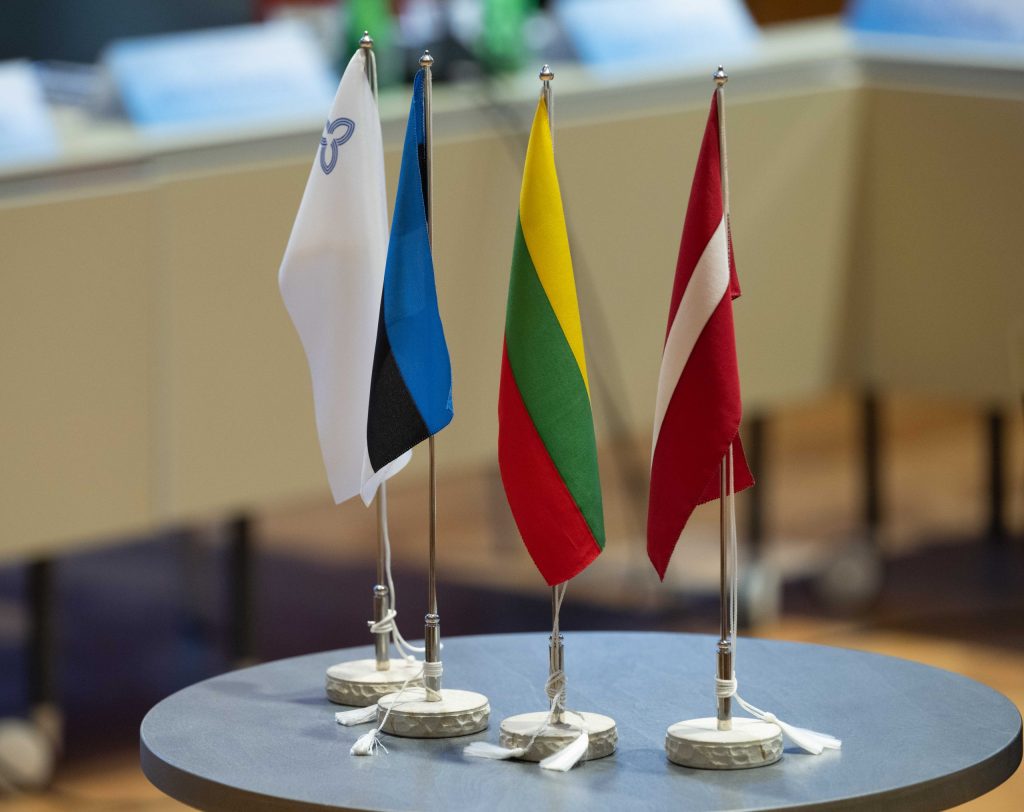 Eesti, Läti, Leedu ja Balti Assamblee lipp. Foto: Erik Peinar