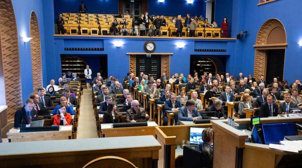 Riigikogu võttis vastu põhiseaduse muudatuse. Foto: Erik Peinar