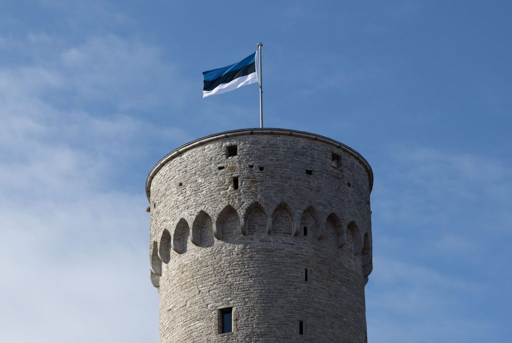 Eesti lipp Pika Hermanni tornis. Foto: Erik Peinar