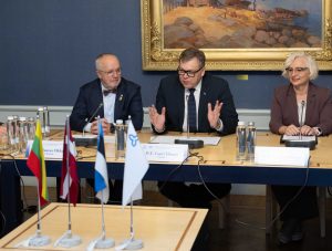 Balti riikide parlamentide esimeeste ja Balti Assamblee presiidiumi kohtumine Tallinnas. Foto: Erik Peinar