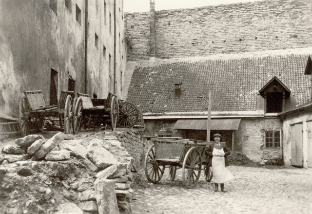 Keskaegse konvendihoone põhjasein (1922.a. valminud Riigikogu hoone põhjasein on samas asukohas)